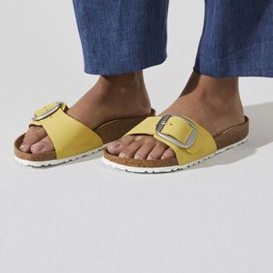 Birkenstock Madrid Big Buckle Nubuck Leather size Eu 38 New Yellow